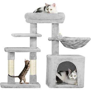 Cat Tree Cat Tower, Multi-Level Cat Tree for Indoor Cats with Scratching Post